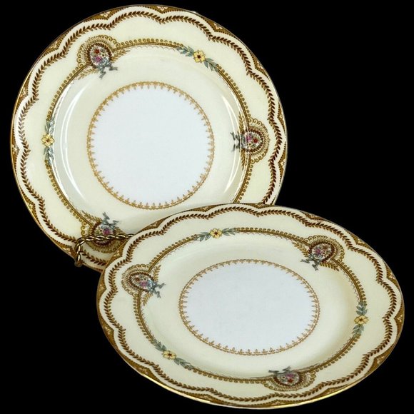 2 Vintage Noritake China Serena Bread And Butter Plates 6.5” Floral Made Japan - Picture 1 of 7